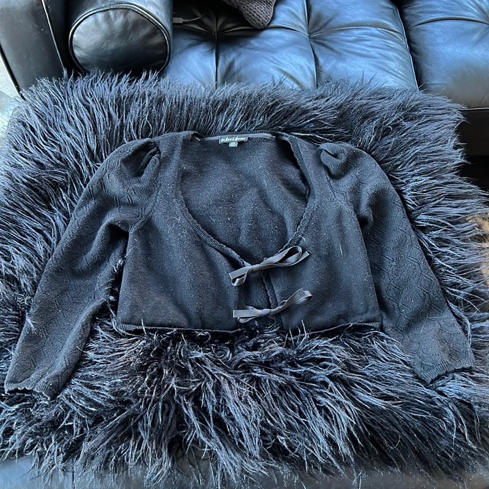 For Love & Lemons XXS Black Cardigan Sweater